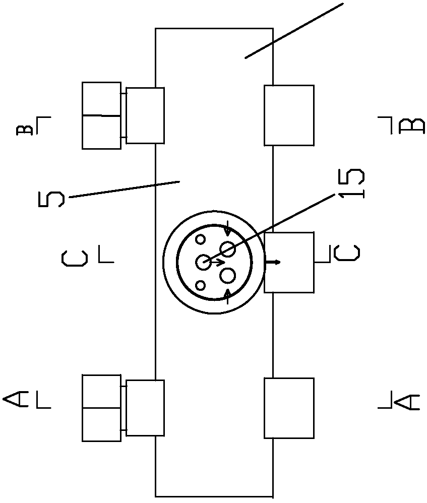 A multifunctional water mixing valve with an electric partition wall