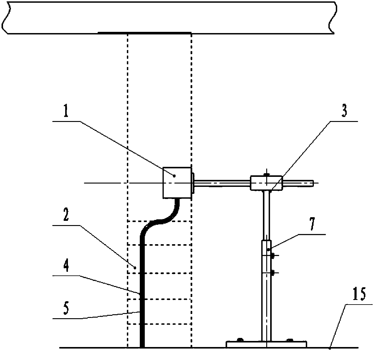 Construction method for building wire box mounting point construction frame