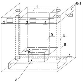 Aeolian sand anchor rod drawing test device and test method thereof