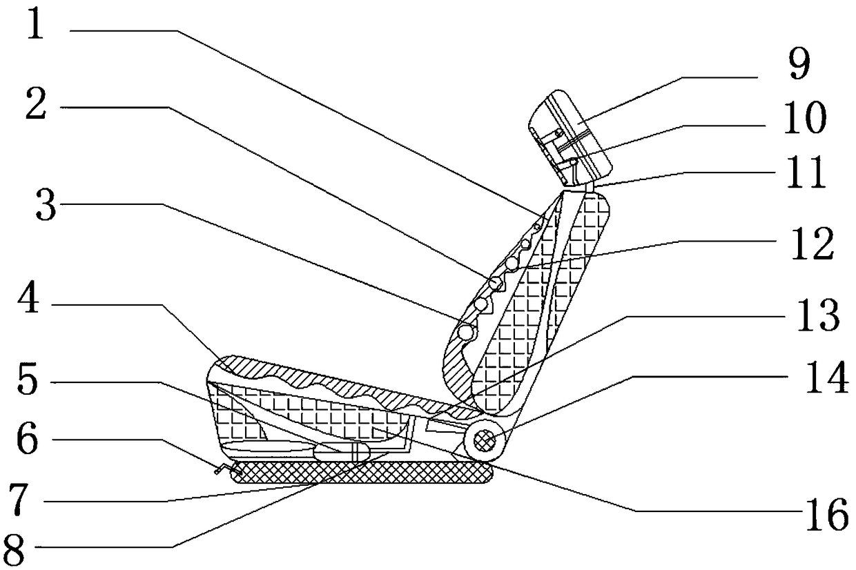 Automobile massage seat device