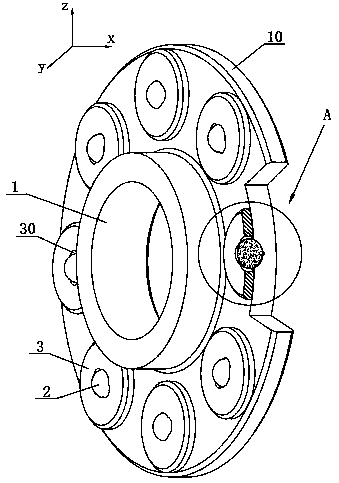 Anti-lateral-collision bearing with ball oil storage mechanism