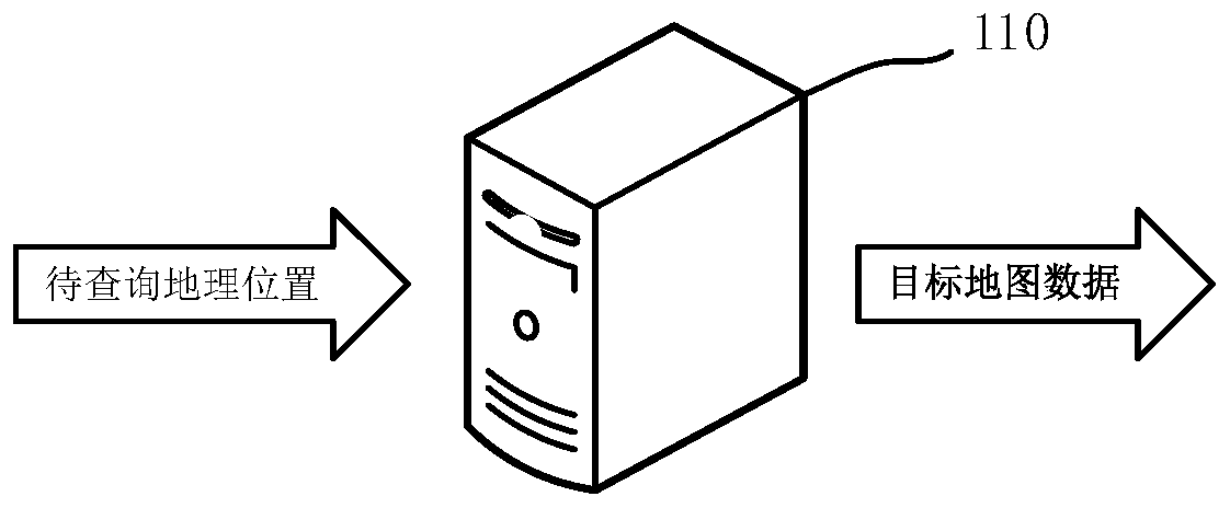 Map data query method and device and computer readable storage medium