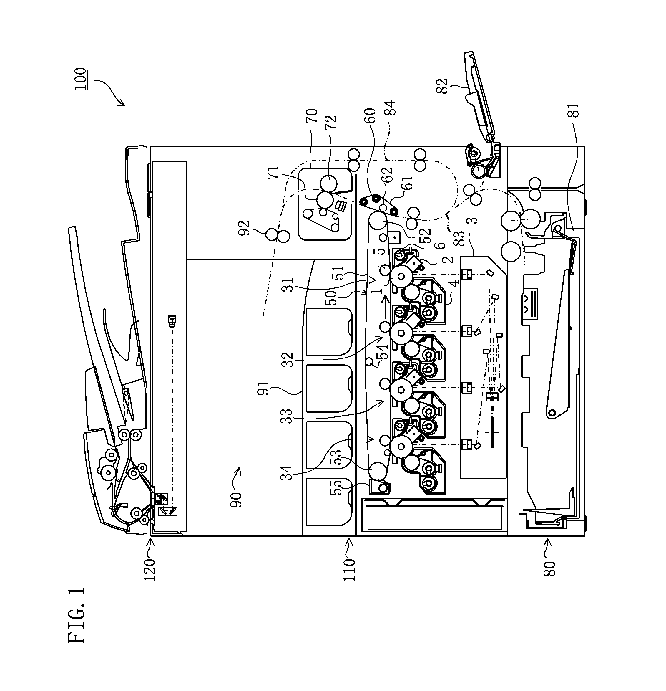 Belt driving device