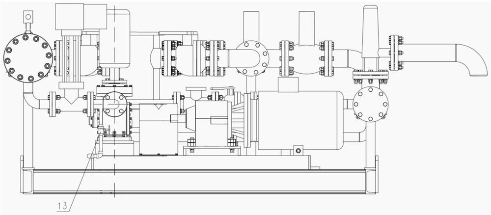 Oil-gas mixed transportation integrated device not prone to blockage