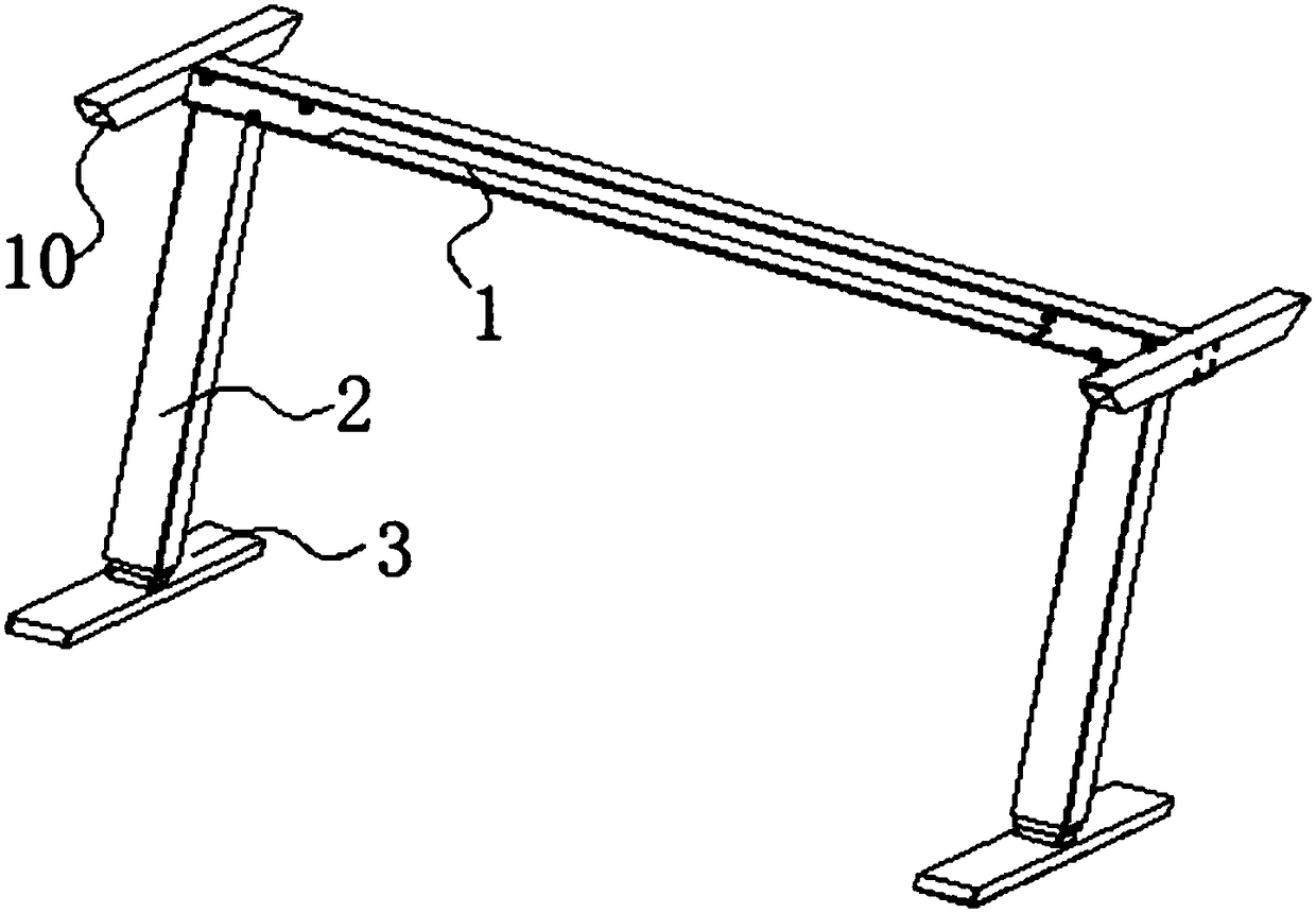 Double leg pneumatic lifting table