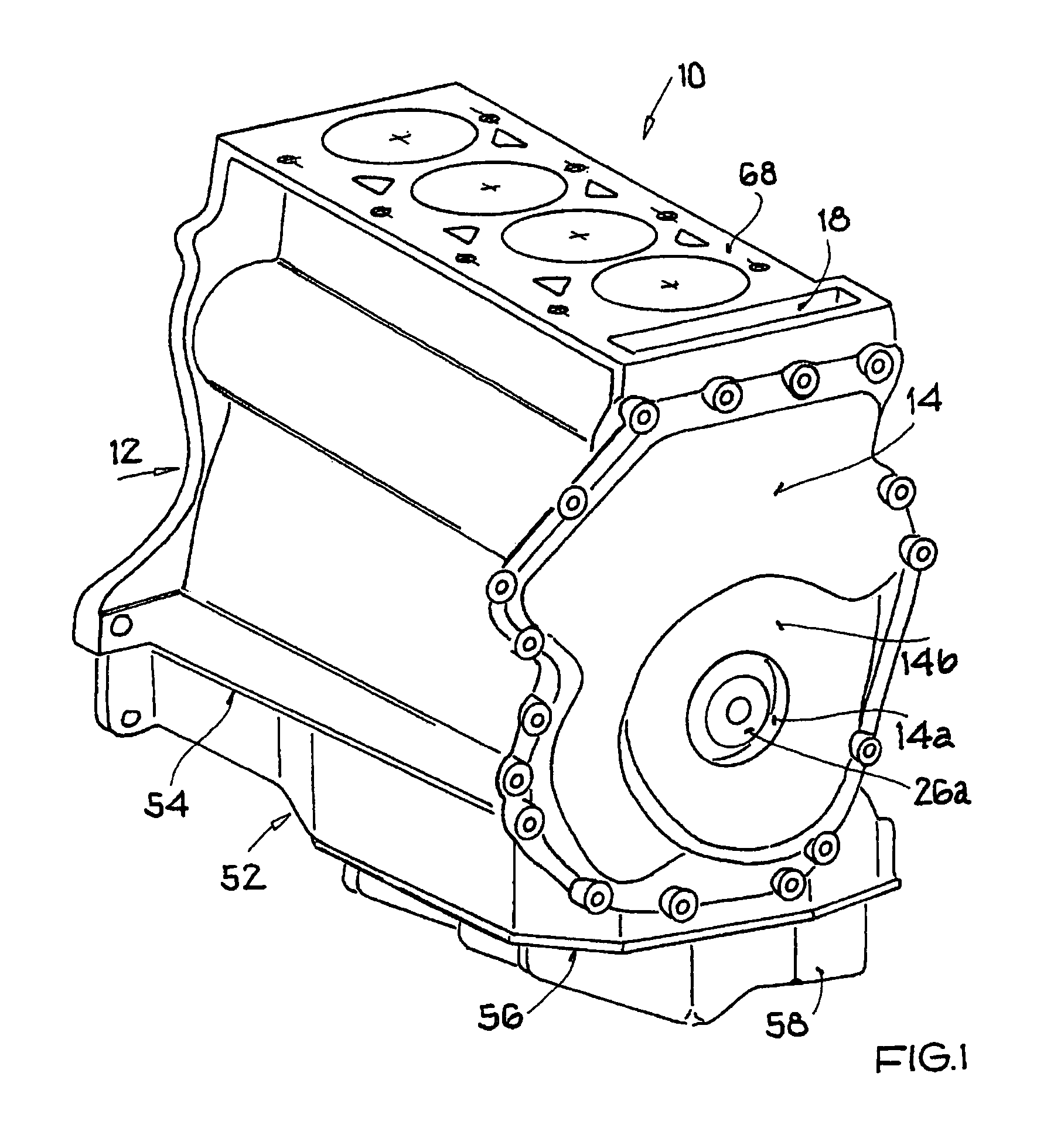 Arrangement of a timing case cover