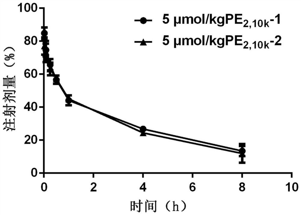 PEG2, n-lipid derivative modified nano-carrier, preparation method and application
