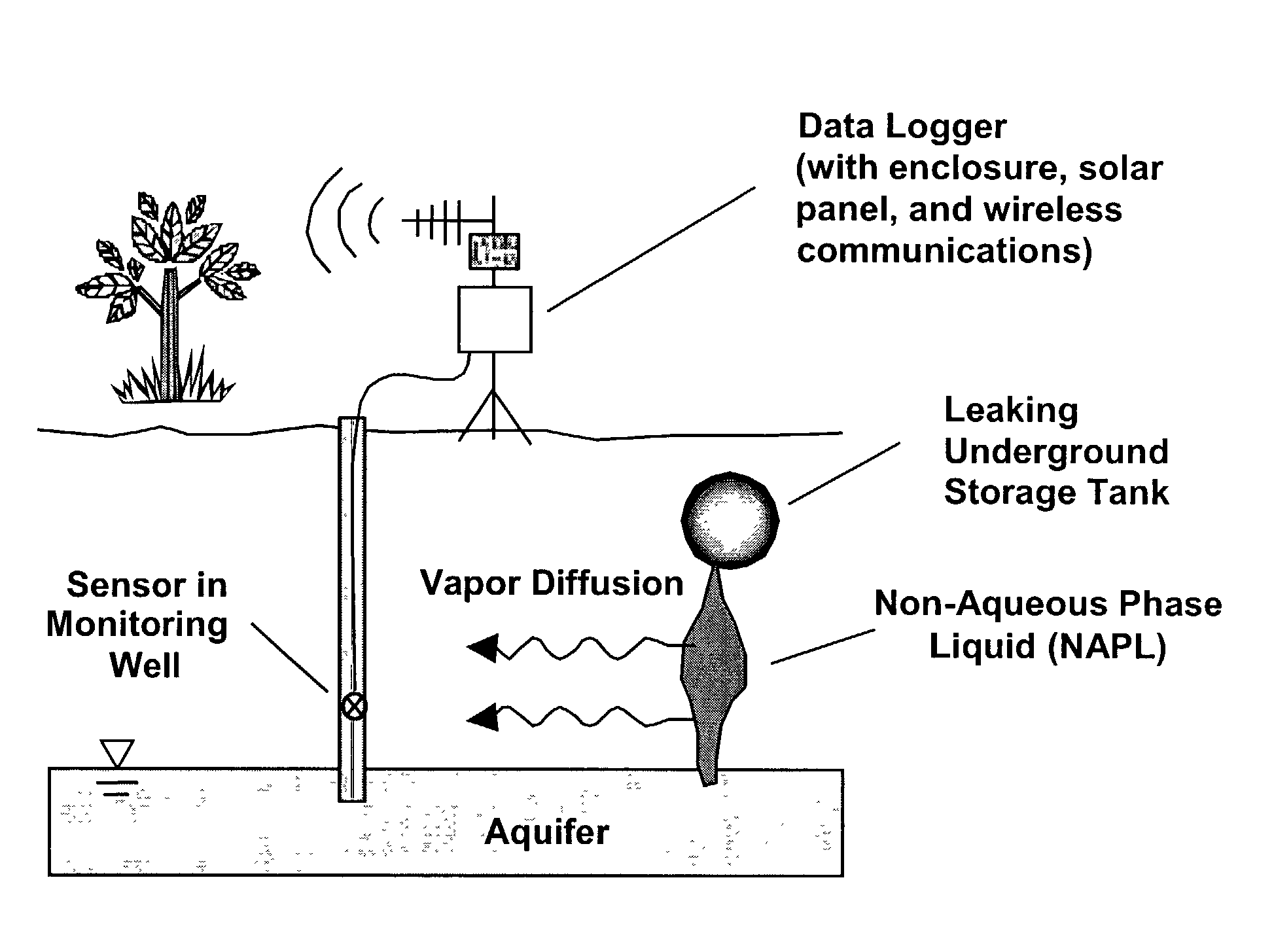 Methods for characterizing subsurface volatile contaminants using in-situ sensors