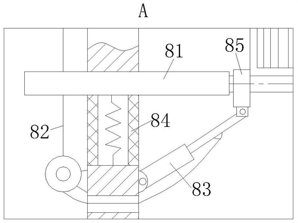 An aluminum profile cutting device