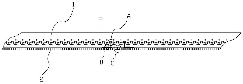 Integrated splicing type ceiling structure and mounting method thereof