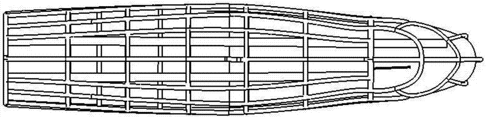 Low wind resistance passenger car frame structure imitating monachus tropicalis and design method thereof