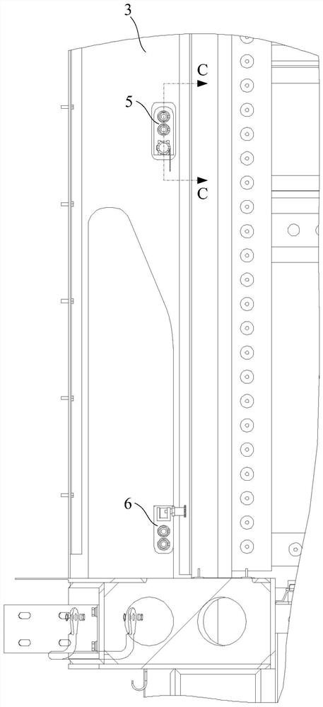 Railway vehicle and safety handrail thereof