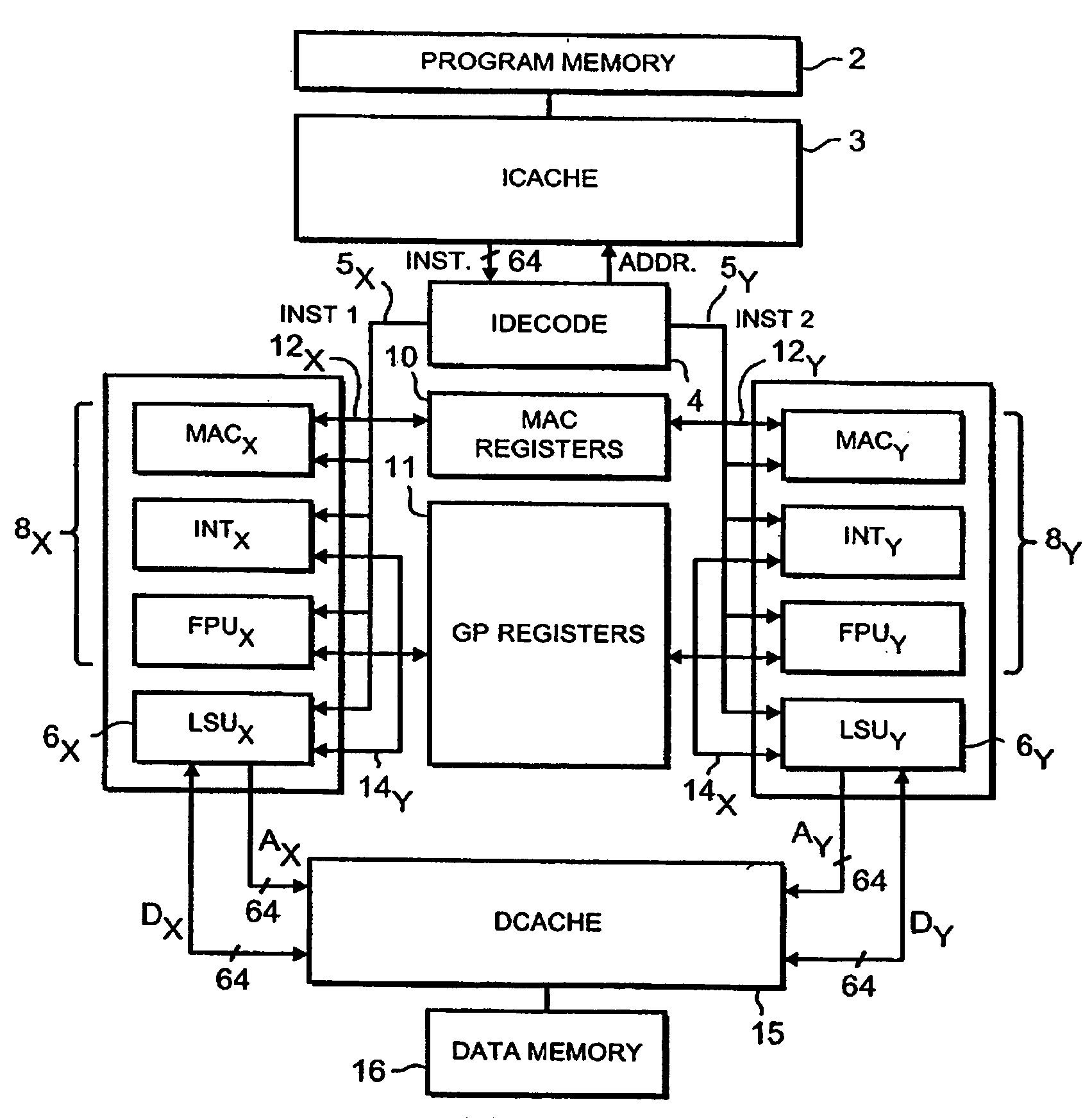 Microprocessor with integrated high speed memory
