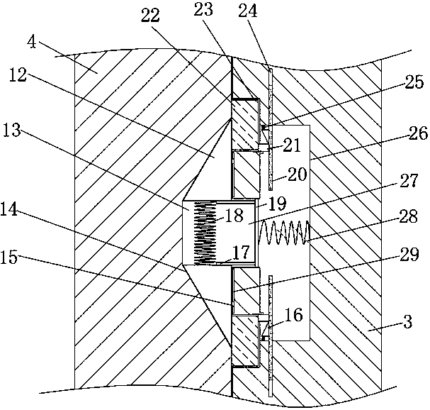Anti-falling device of building elements for building construction