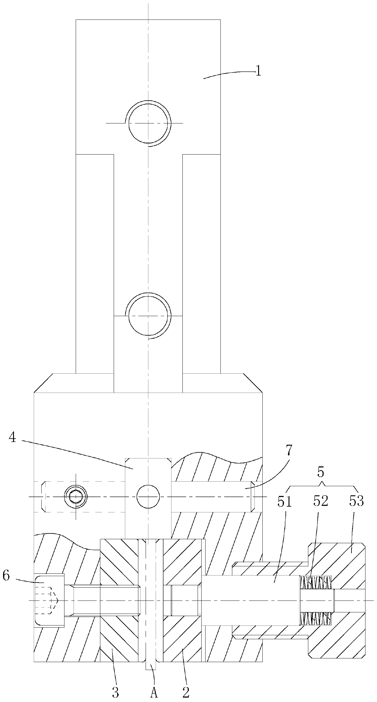 Band saw blade guide device for measuring sawing force and band sawing machine