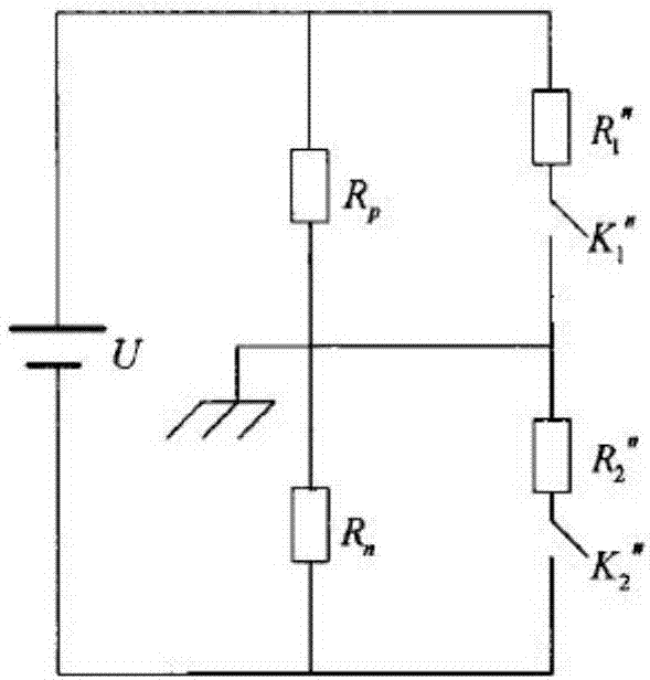 DC system insulating resistor monitoring circuit, system and method