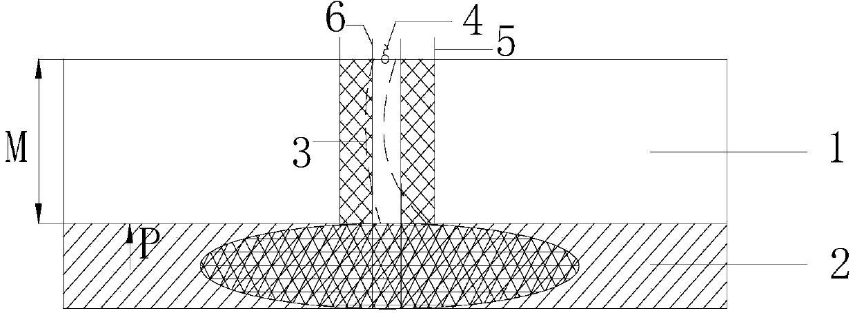 Method for blocking hydrogen-sulfide-contained water bursting point on bottom plate in grouting mode