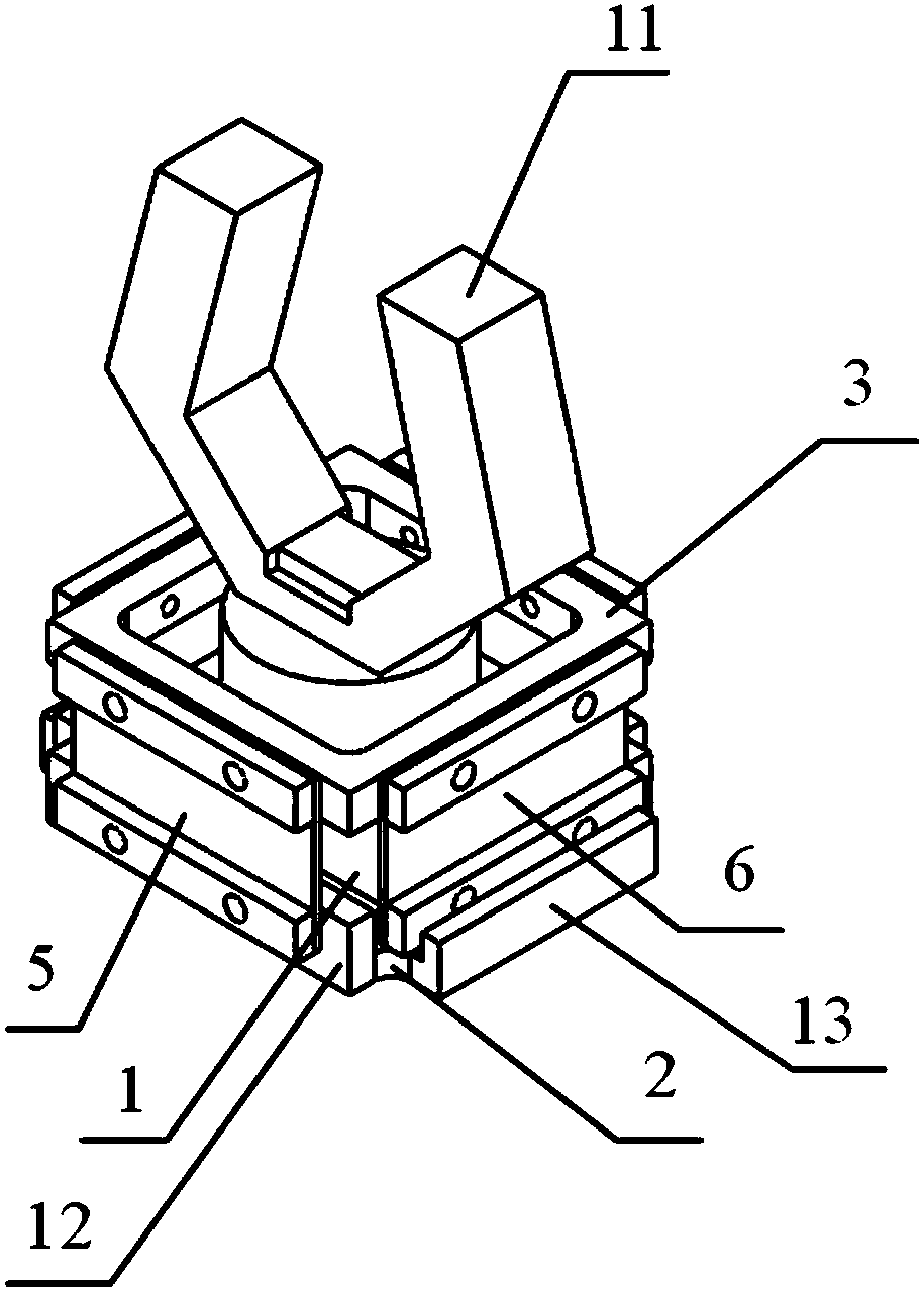 Self-adaptive two-dimension force feedback wrist connector and sensor for lightweight mechanical arm
