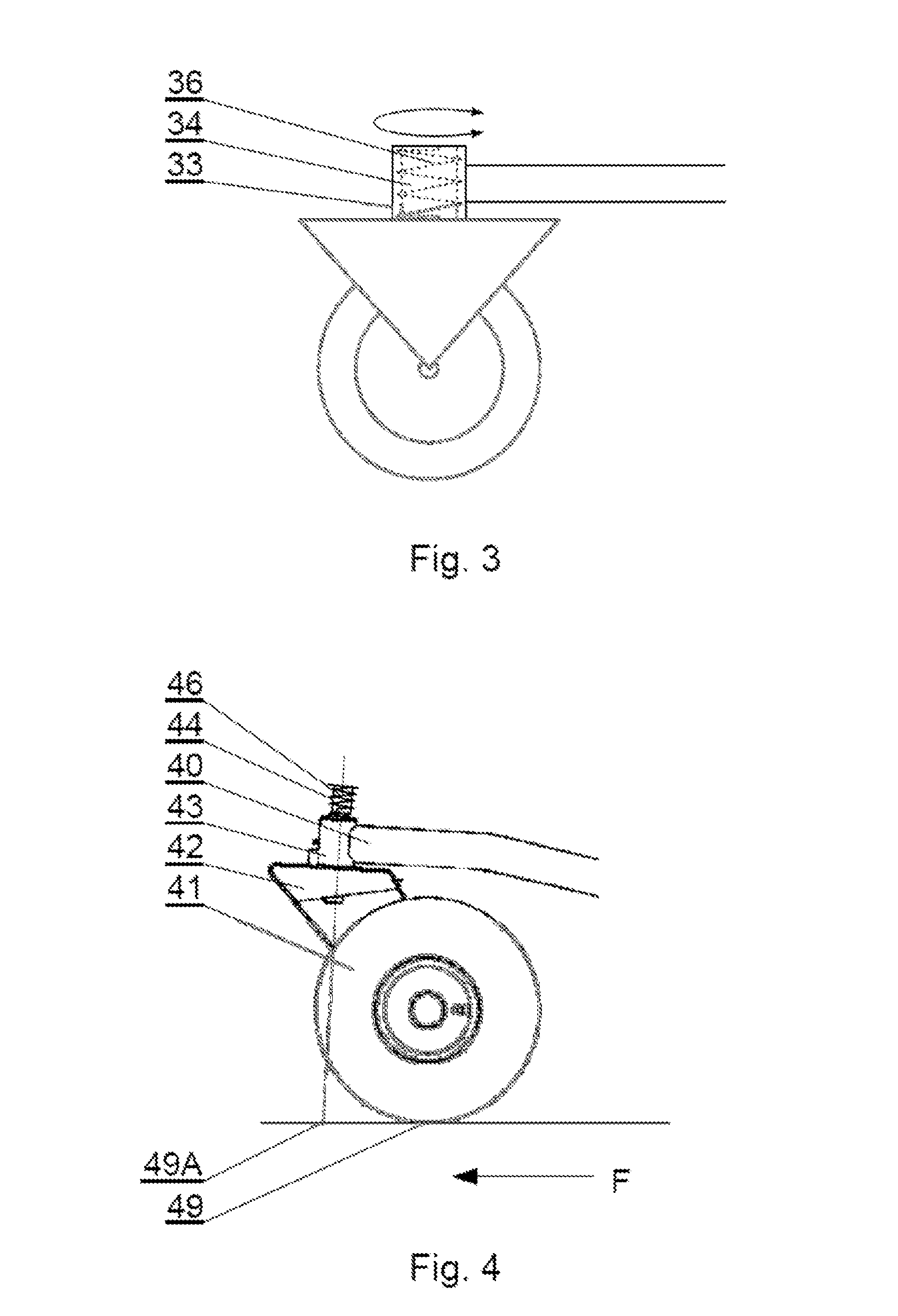 Caster Wheel Assembly of a Pickup for an Agricultural Machine