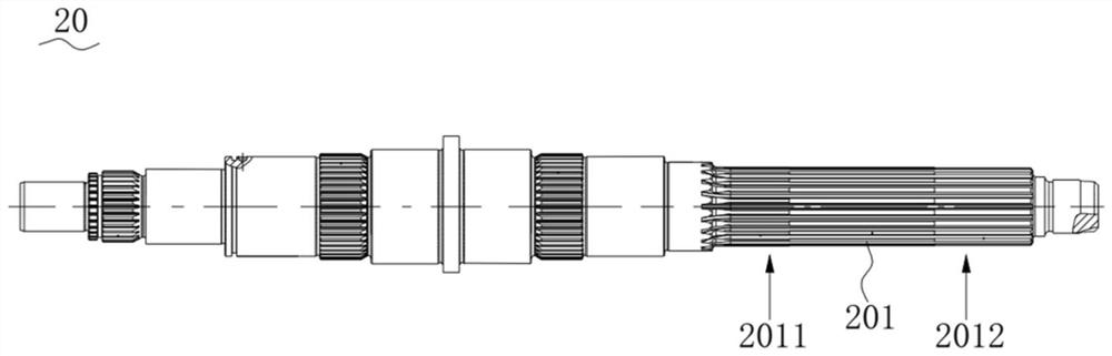 A kind of transmission output shaft heat treatment strengthening process and transmission output shaft