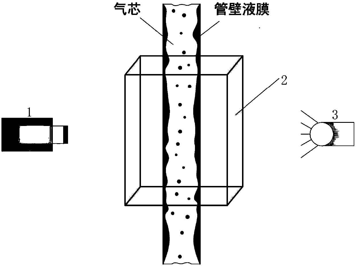 Method for measuring and correcting gas-liquid phase annular flow cross-section phase content in circular pipe