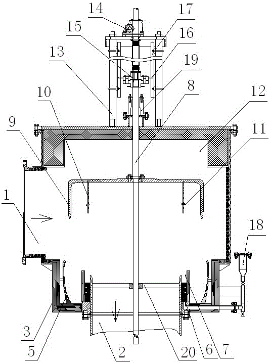 A gas pipeline liquid metal sealing valve for high temperature environment