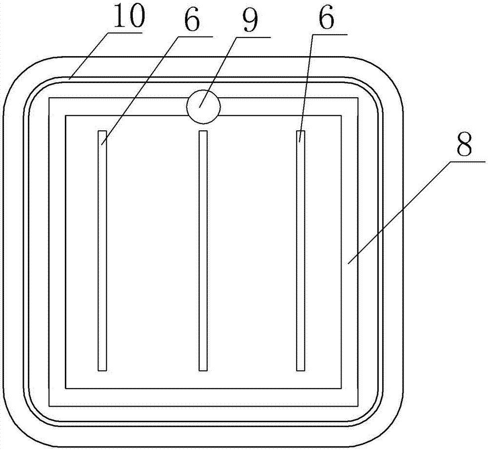 Three-channel water-cooled air-cooled mixing device structure for computer cpu