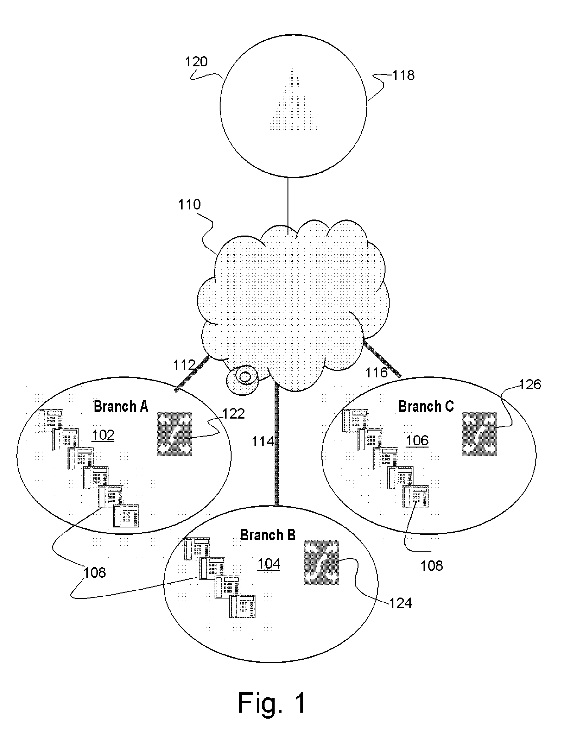 Method and apparatus for selective recovery from branch isolation in very large VoIP networks