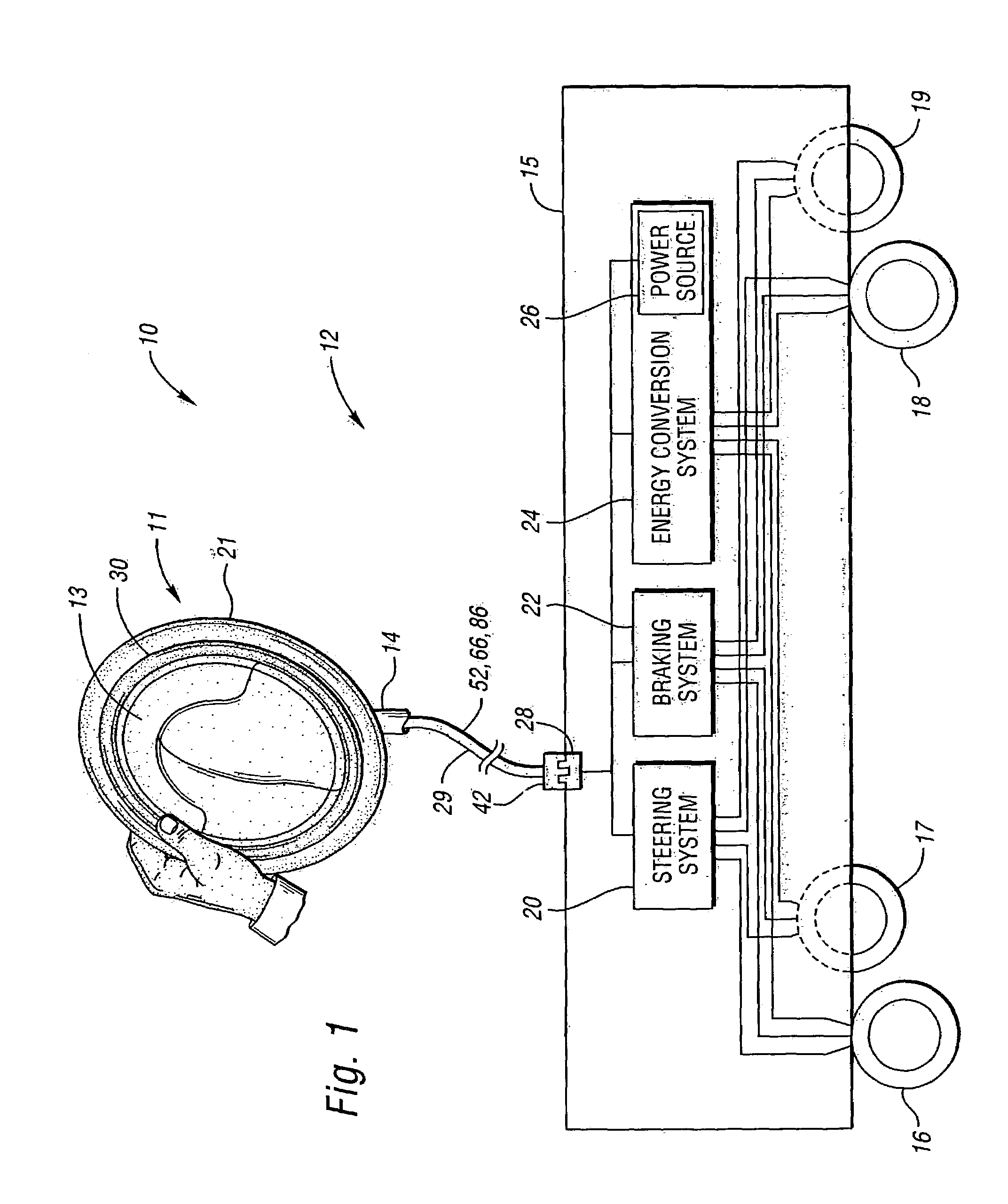 Driver control input device for drive-by-wire system
