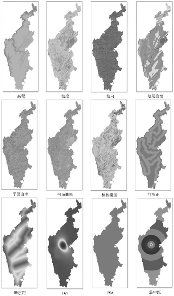Post-earthquake road disaster area rapid prediction method and system and storage medium