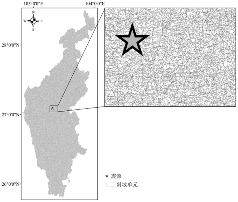 Post-earthquake road disaster area rapid prediction method and system and storage medium