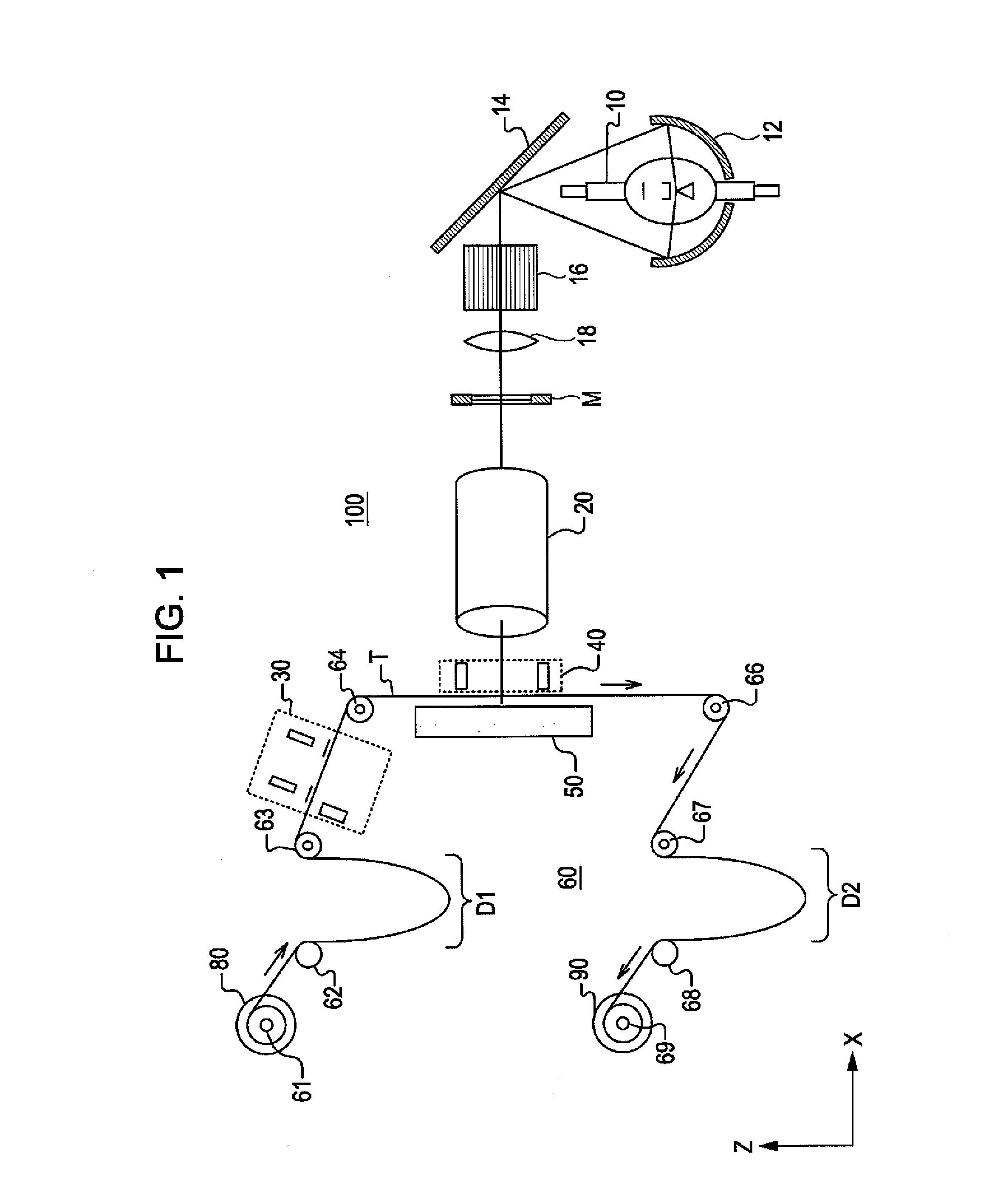 Exposure device with mechanism for forming alignment marks and exposure process conducted by the same