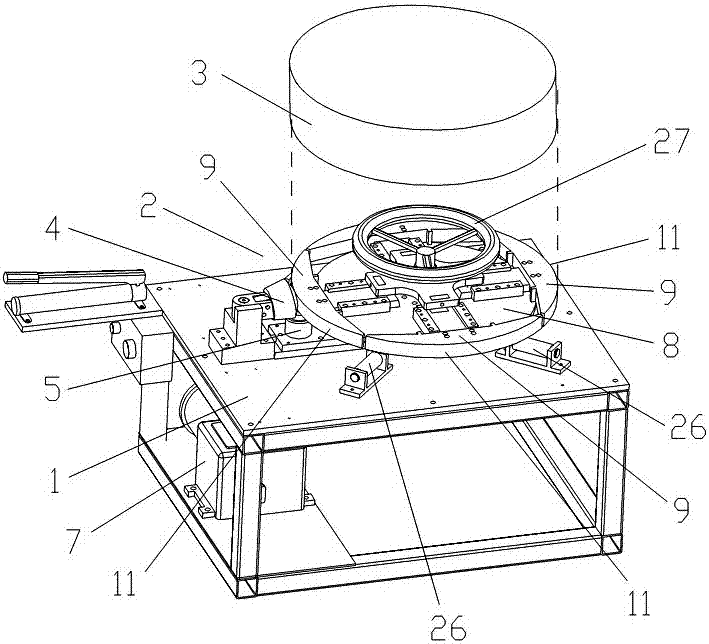 Wind guiding cylinder flanging machine