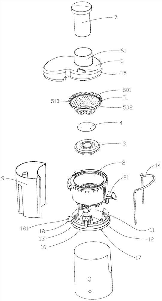 Stepped screen juicer