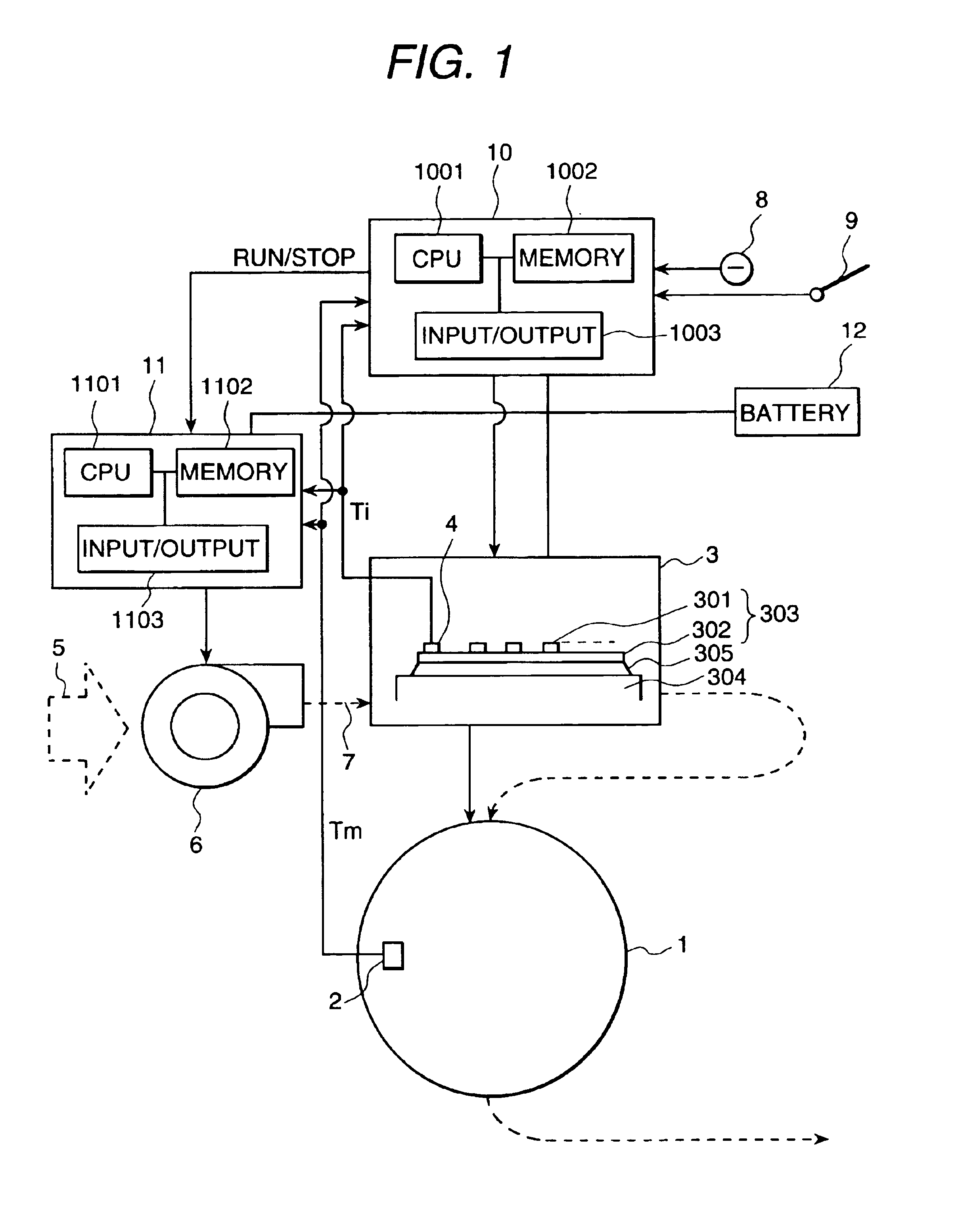 Cooling system for motor and cooling control method