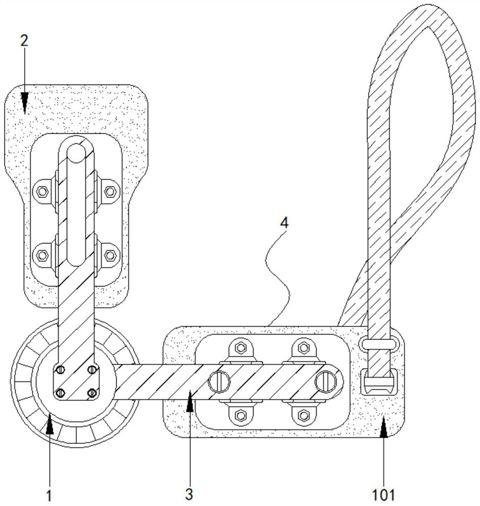 Hand fixing device for arm fracture recovery