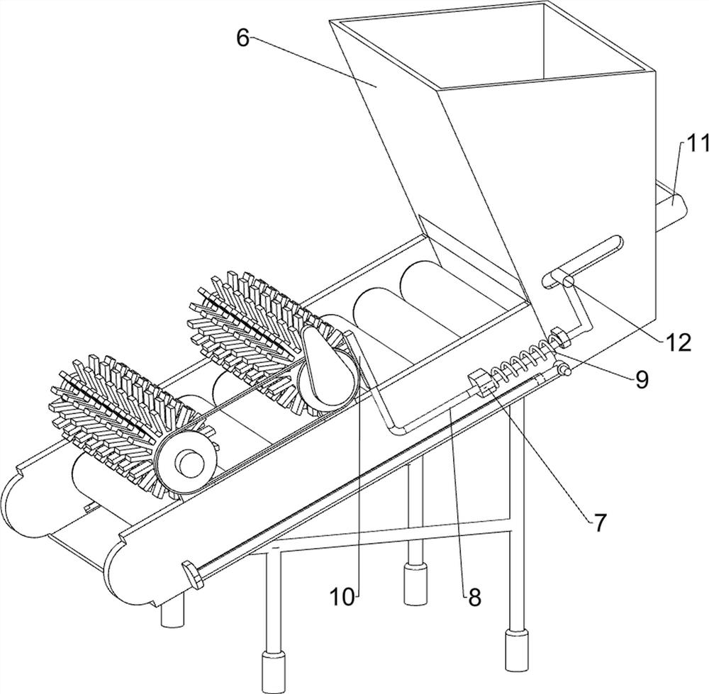 Sugarcane peel cleaning device