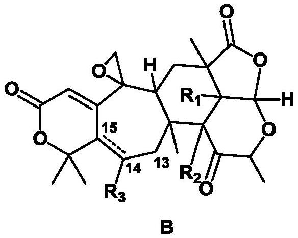 A kind of mixed-source terpenoid compound with hepatoprotective effect and use thereof