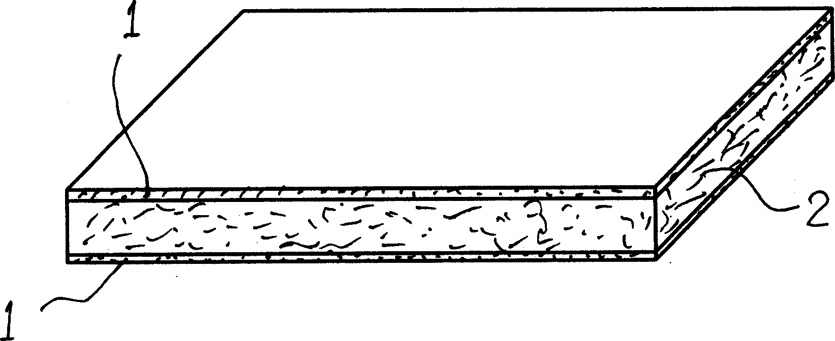 Method for producing light-weight hard fibre board