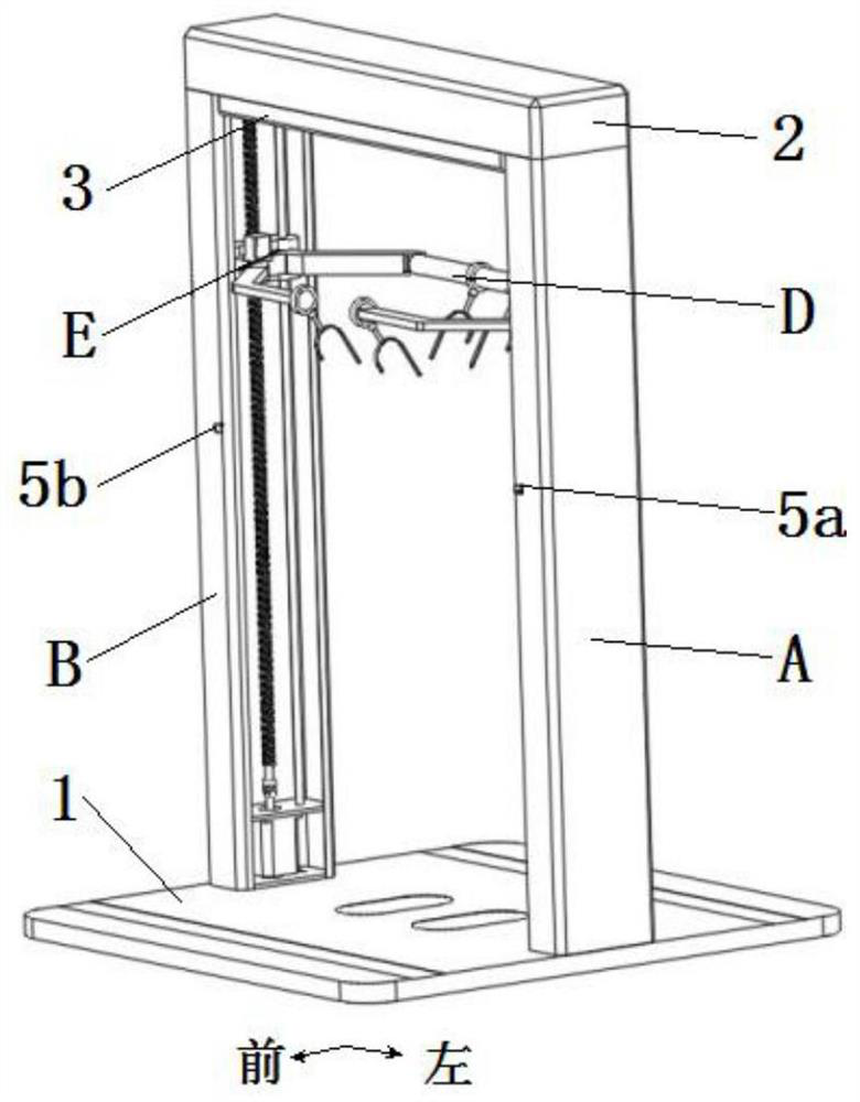 Device for assisting in taking off epidemic prevention clothes