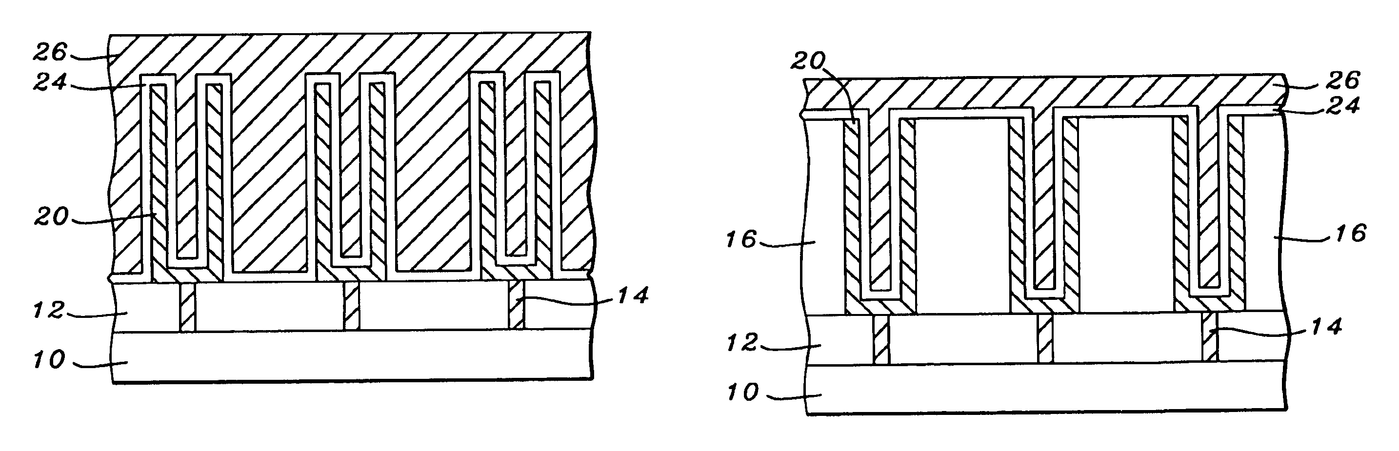 Method of forming DRAM capacitors with protected outside crown surface for more robust structures