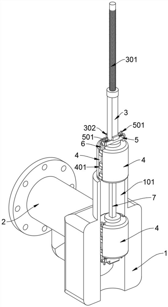 A kind of water supply valve with double-layer intercommunication of ceramic closure element