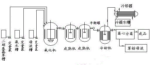 A kind of continuous ammoniation production process of 2,4-dinitroaniline