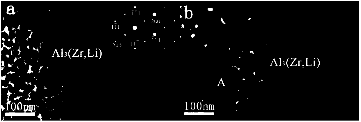 Low-density, high-rigidity cast aluminum-lithium alloy and preparation method thereof