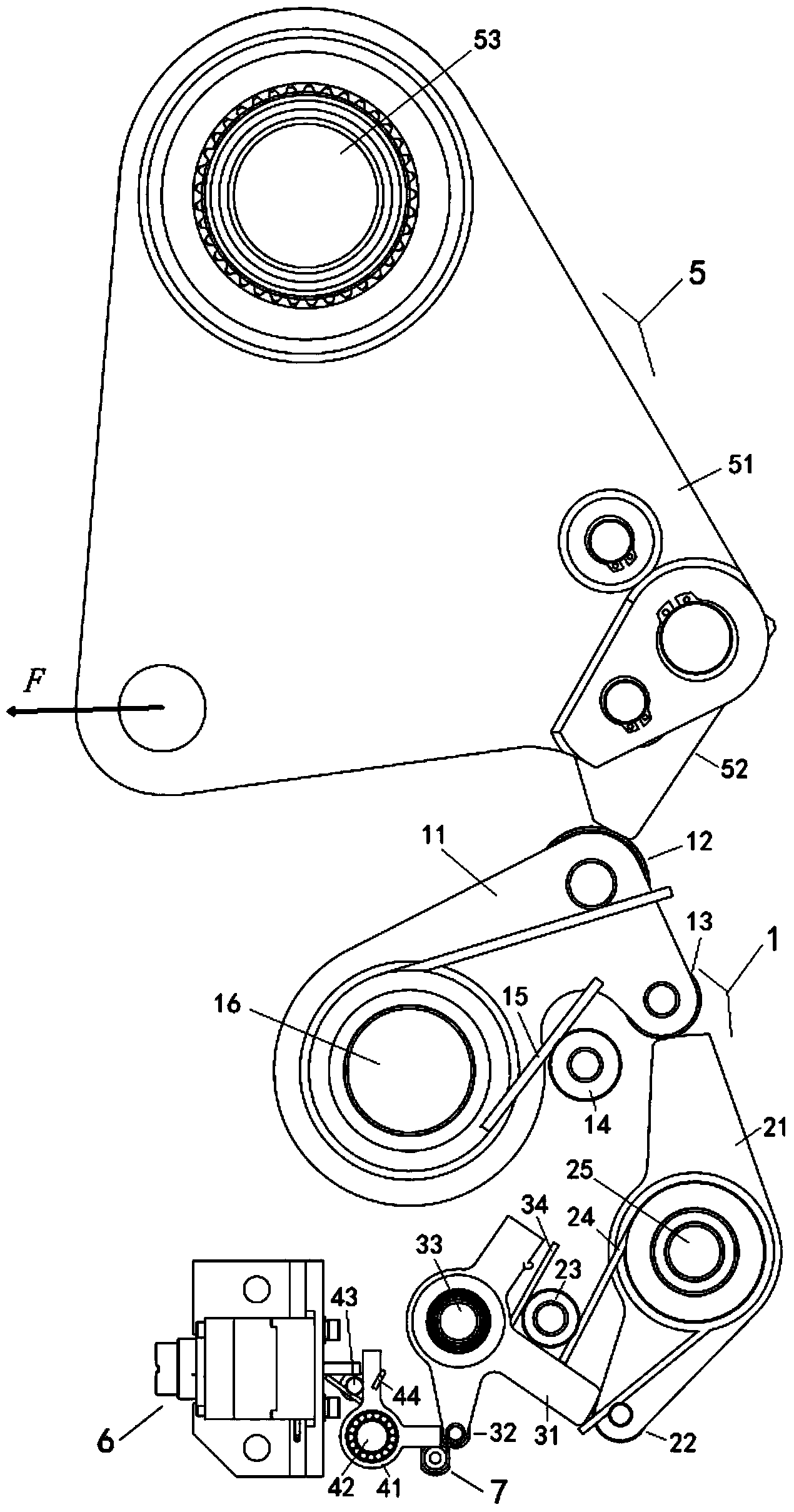 Switching-off and switching-on tripping device of circuit breaker operating mechanism