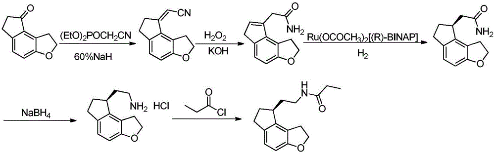 Preparation method of high-purity ramelteon