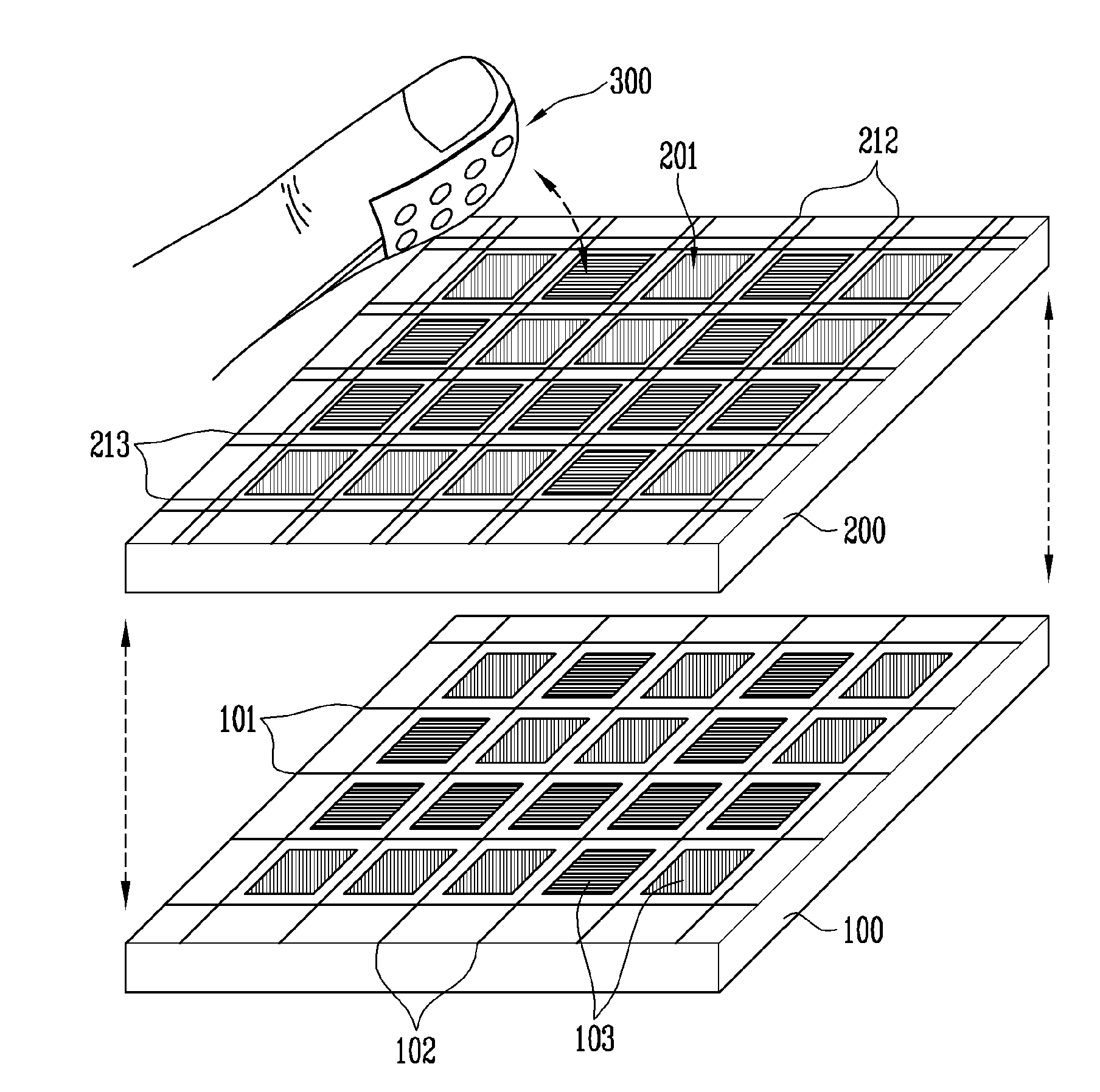 Tactile and visual display device