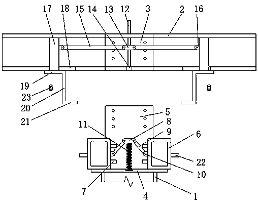 Connecting structure of multi-limb lattice type special-shaped column head and steel beam