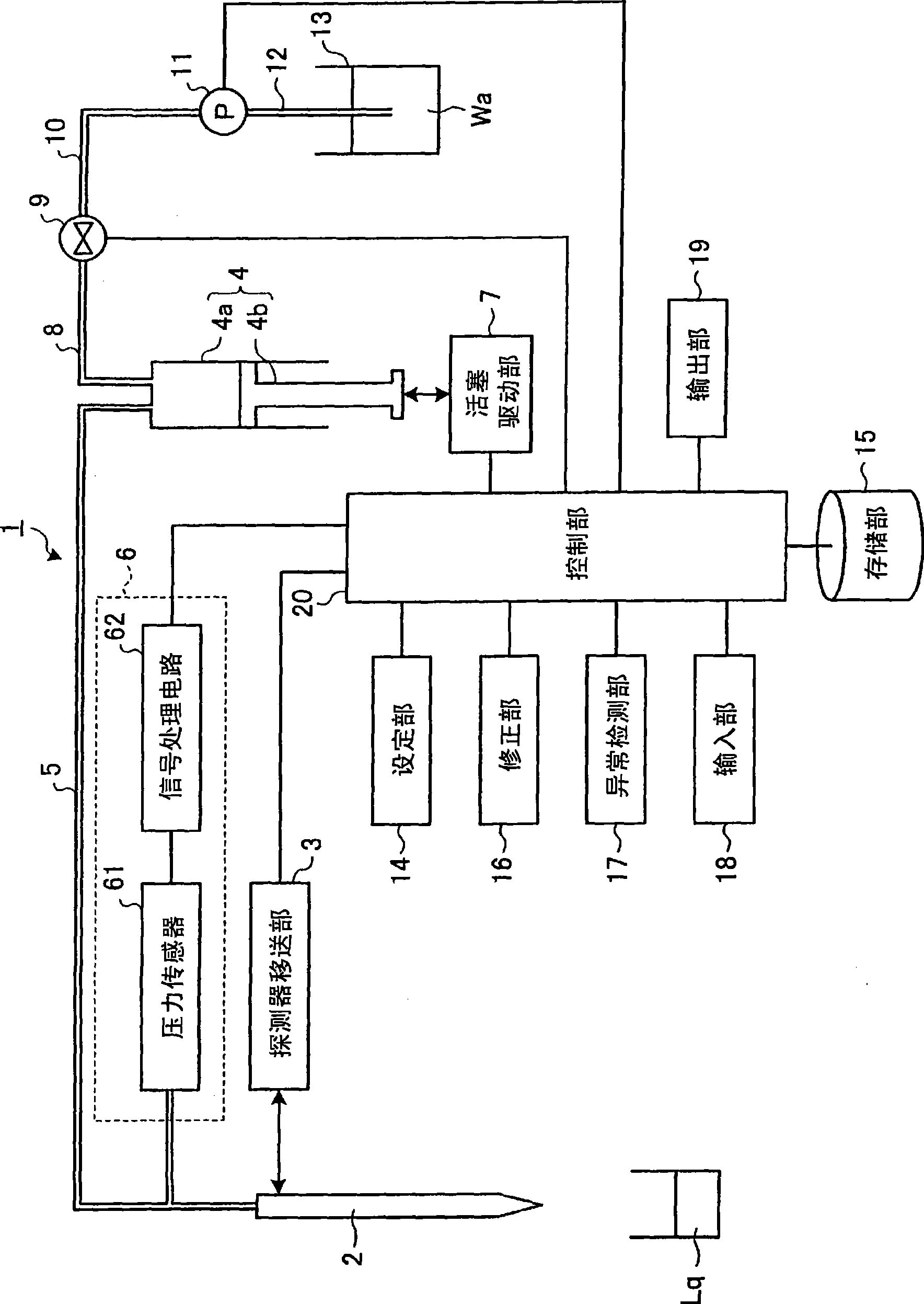 Dispensing device and automatic analysis device