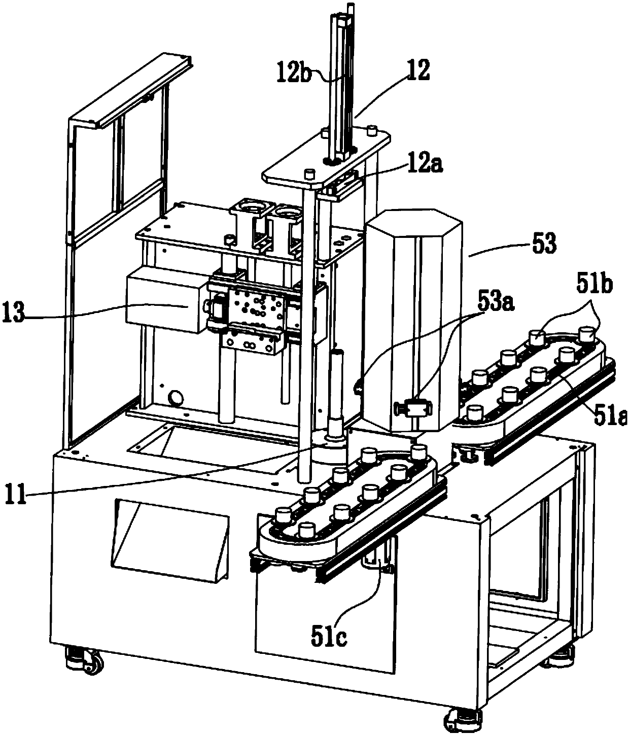 Automatic production line for cup bodies of vacuum cups (kettles)